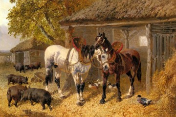 Caballo Painting - El caballo Farmyard2 John Frederick Herring Jr